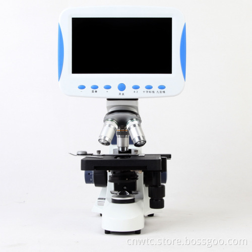 7 Inch LCD School Laboratory Microscope: Digital Trinocular Binocular Optical Microscope